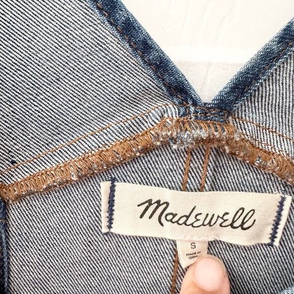 Madewell Skinny Denim Overalls Groveland Wash AA599 Small Women - Picture 6 of 9